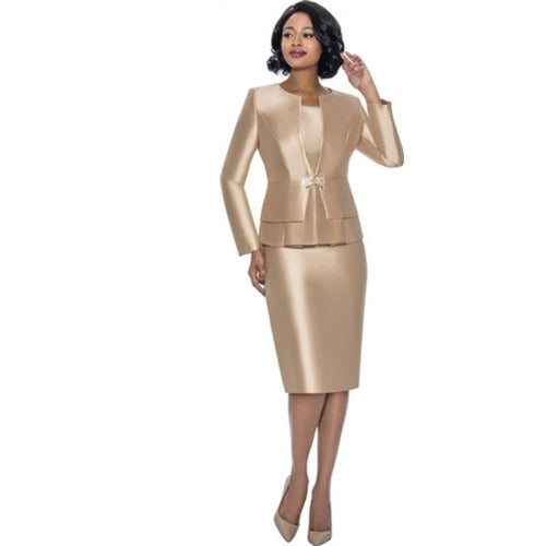 TERRAMINA GORGEOUS GOLD 3PC SUIT FOR THE WELL DRESSED WOMAN